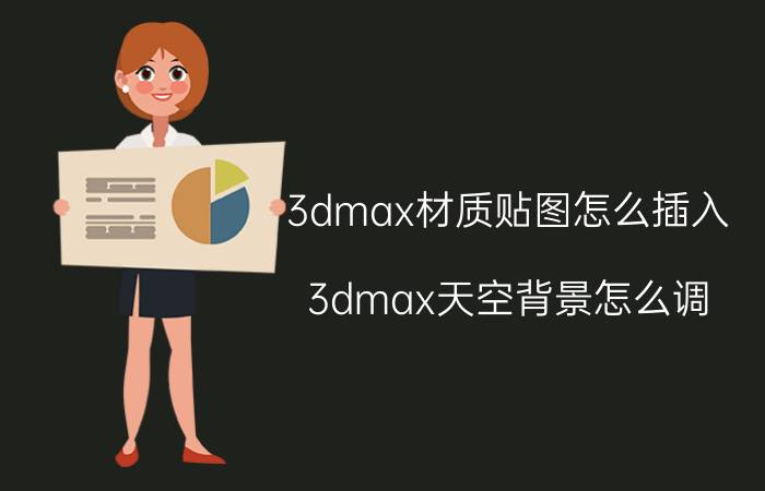 3dmax材质贴图怎么插入 3dmax天空背景怎么调？